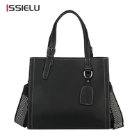 chic simple womens tote luxury top handle handbags commuter crossbody bags genuine leather messenger bags designer shoulder bag