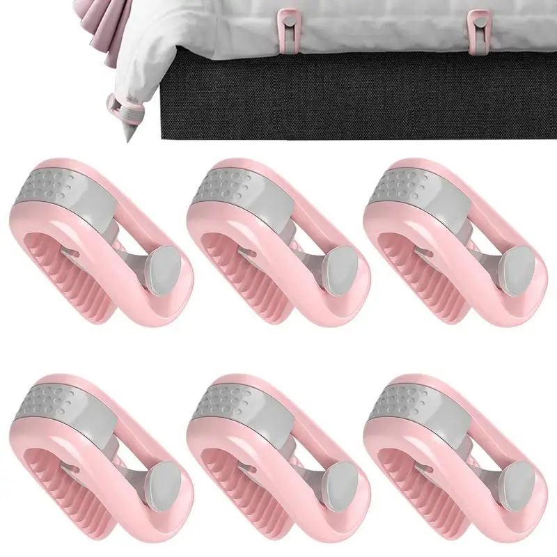 

Зажимы для пододеяльника, 6 шт., быстрое крепление для крепления постельного белья, легкое использование, практичные принадлежности для пос...