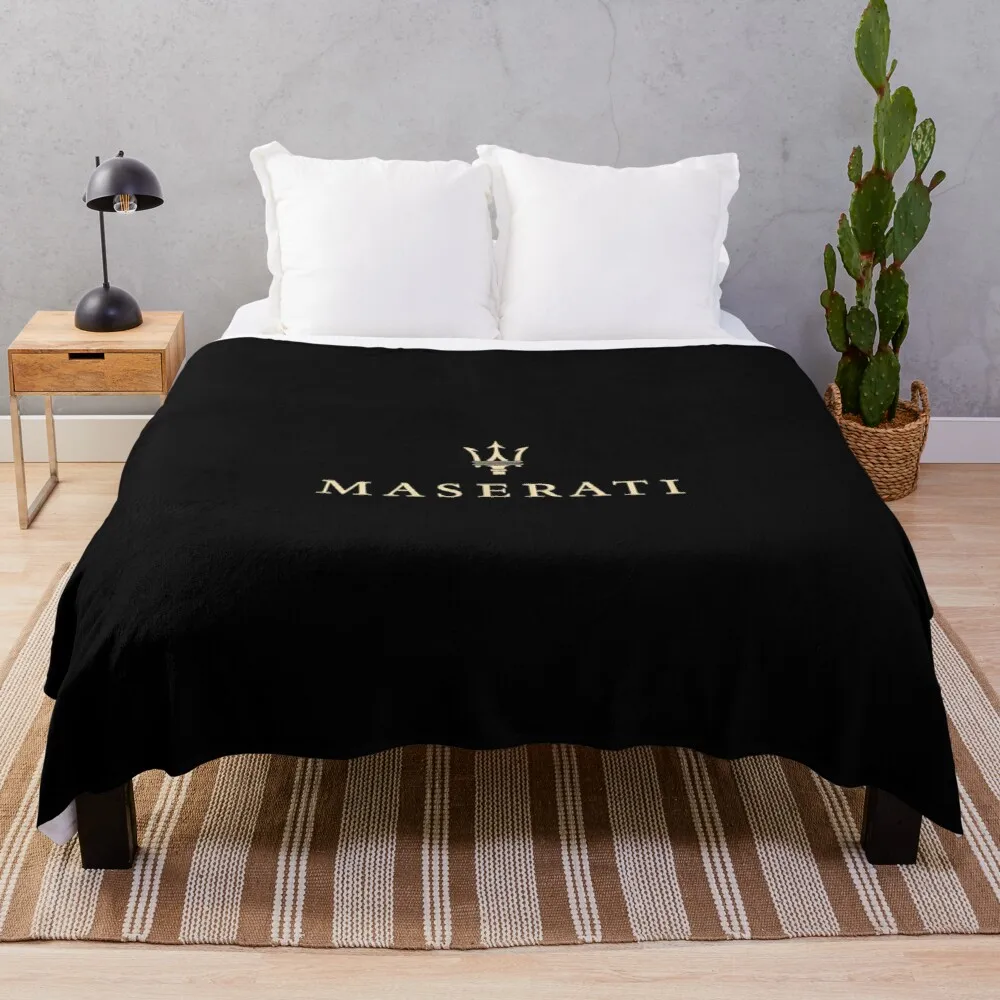 

Maserati Logo Maserati Logo Throw Blanket embroidered blanket for sofa