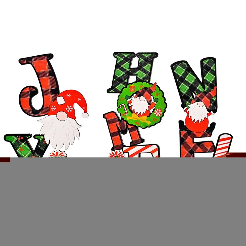 

3 шт. рождественские украшения, Рождественская деревянная печать, украшение Rudolph, креативное Рождественское украшение для дома и рабочего с...