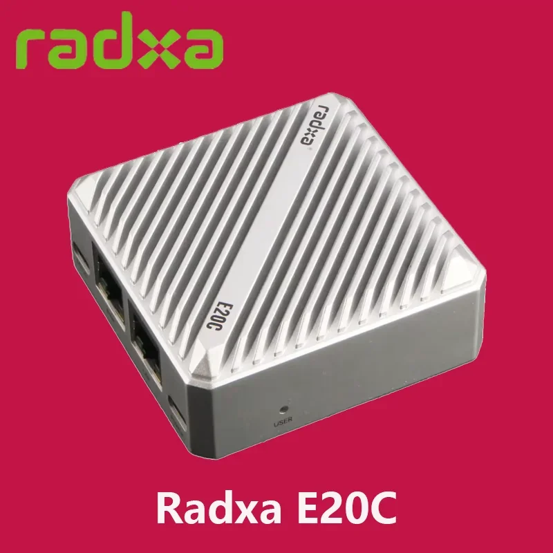 Radxa E20C 4-ядерный процессор Dual Gigabit Ethernet корпус из алюминиевого сплава с ЧПУ