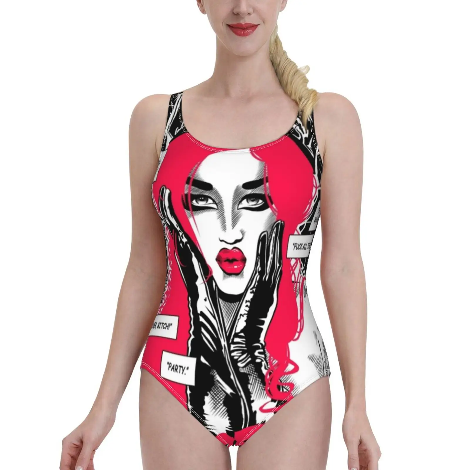 

Слитный купальник Drag City-Love Delano, женские сексуальные монокини, купальные костюмы, новые пляжные купальники для девочек, Ru Paul Rupaul Drag Race