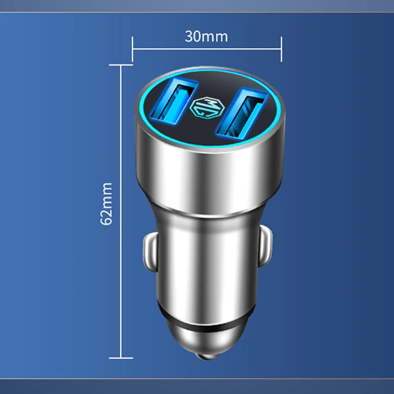 Зарядное устройство с логотипом автомобиля 7 8a USB 1 шт. |
