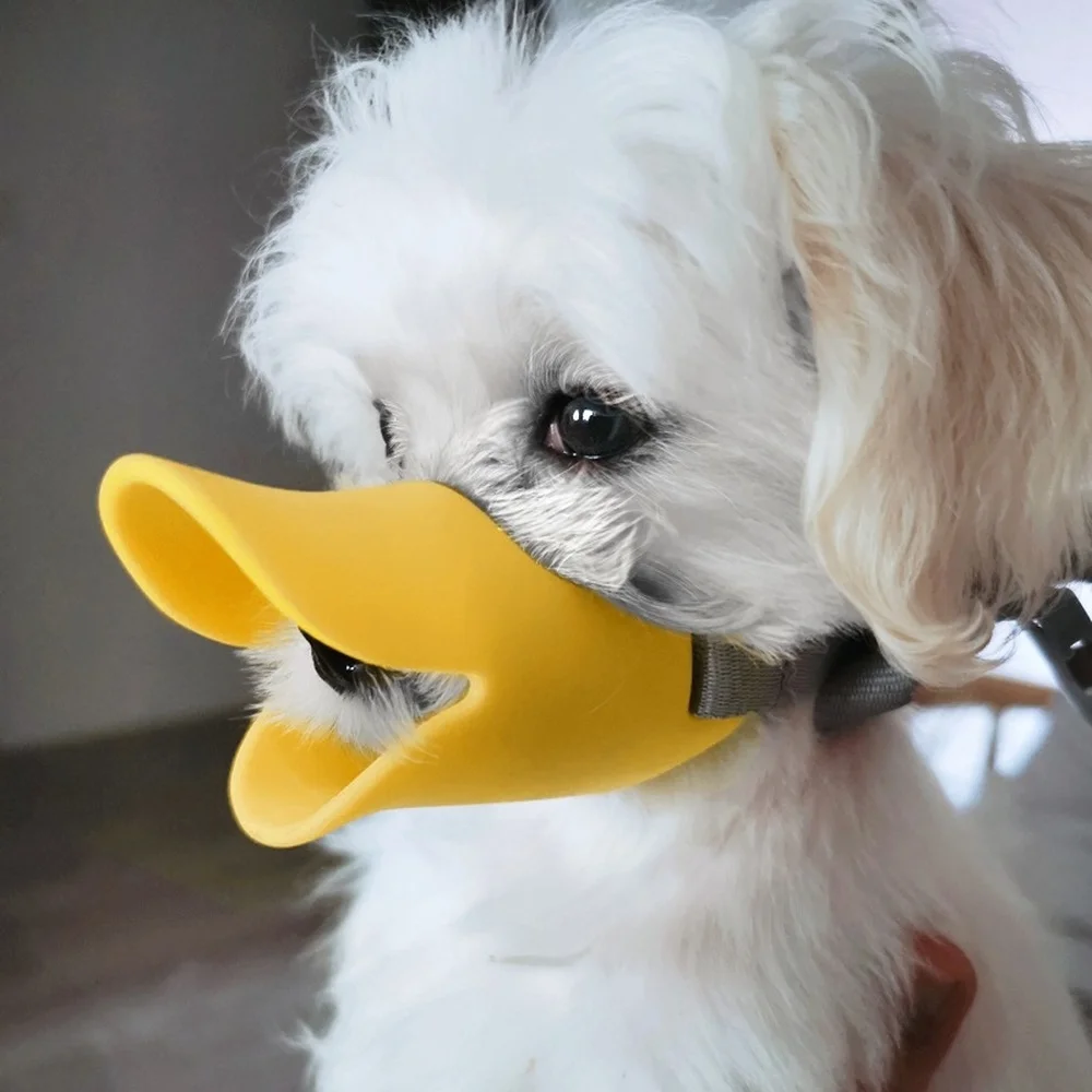 

Duck Palisade Type Pet Muzzle Silicone Muzzle Mask for Dogs Anti-Bite Stop Barking Dog Mouth Muzzles Puppy Protect Accessories