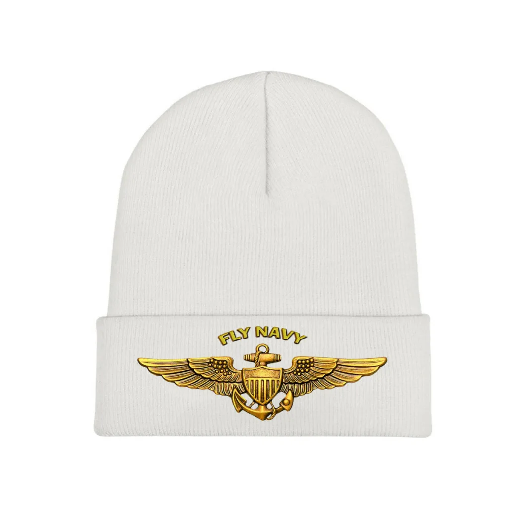 

Трикотажная шапка Fly Navy крылья пилота, вязаная шапка, облегающая шапка s Skullies, мягкая шапка, шапки, зимние теплые шапки