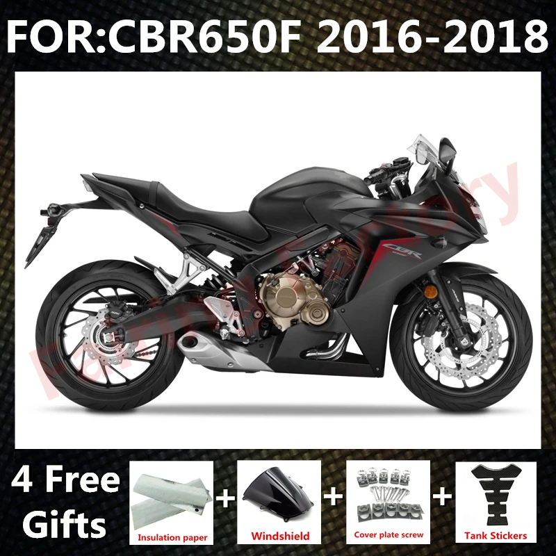 

New ABS Motorcycle Whole Fairings Kit fit for CBR650F 2016 2017 2018 CBR650 F CBR 650F Bodywork full fairing set black red