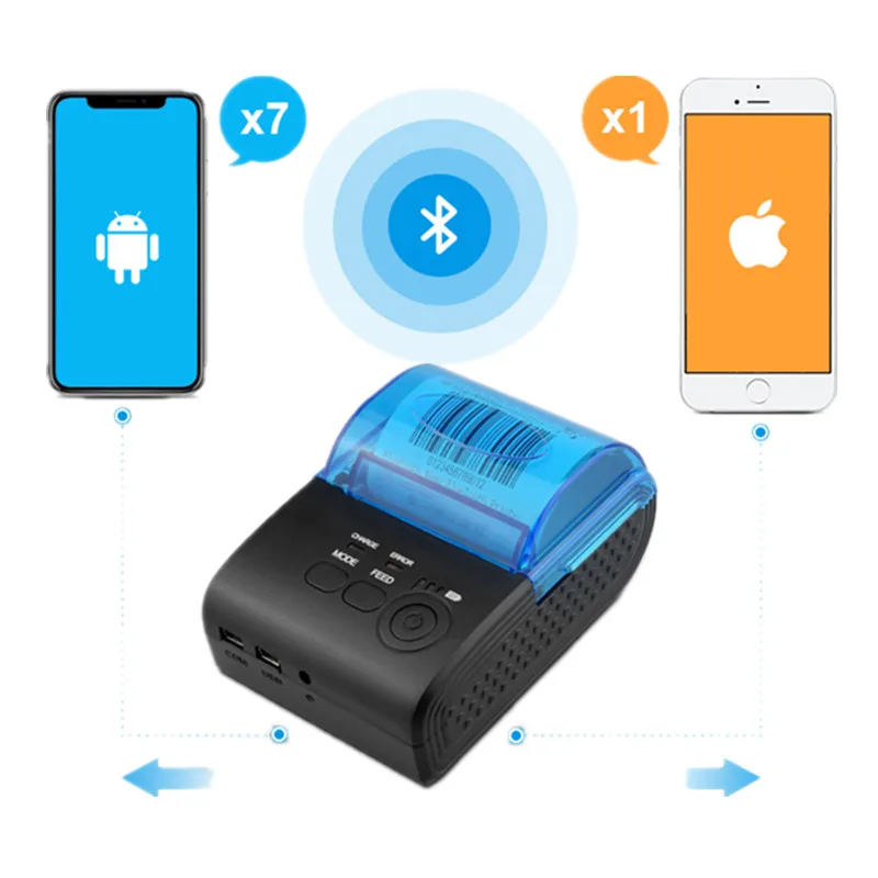 Портативный IOS Android телефон ZJ5805 беспроводной Bluetooth 4 0 розничная продажа кассовый