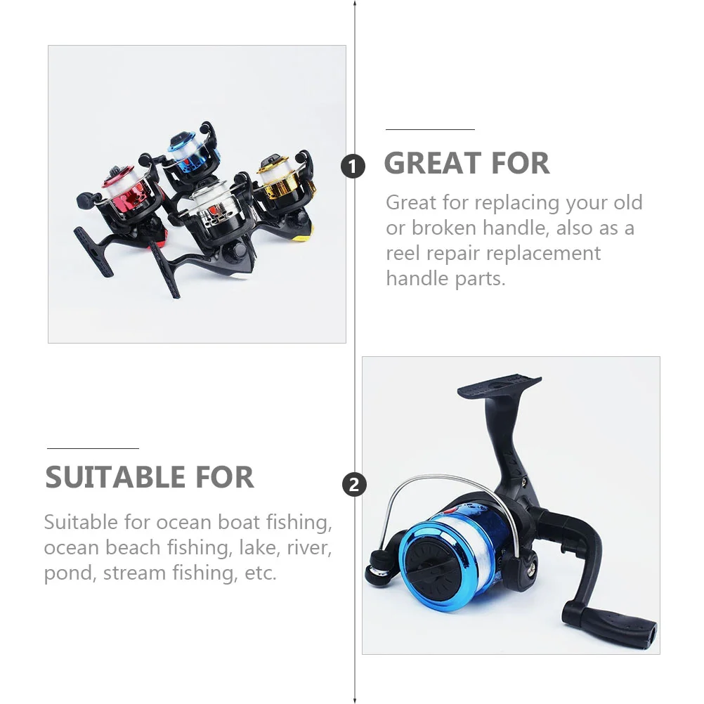 2 шт. рыболовная спиннер поворотный рычаг уличные ручки для катушек речные