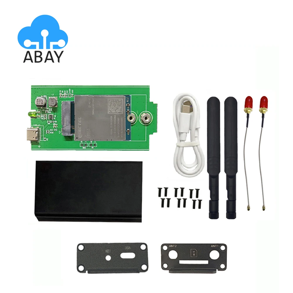 

Type C To M.2 Module Development Adapter Board Test Kit with Shell Case + Quectel EM06-A EM06ALA-512-SGAD 4G LTE-A Advanced Cat