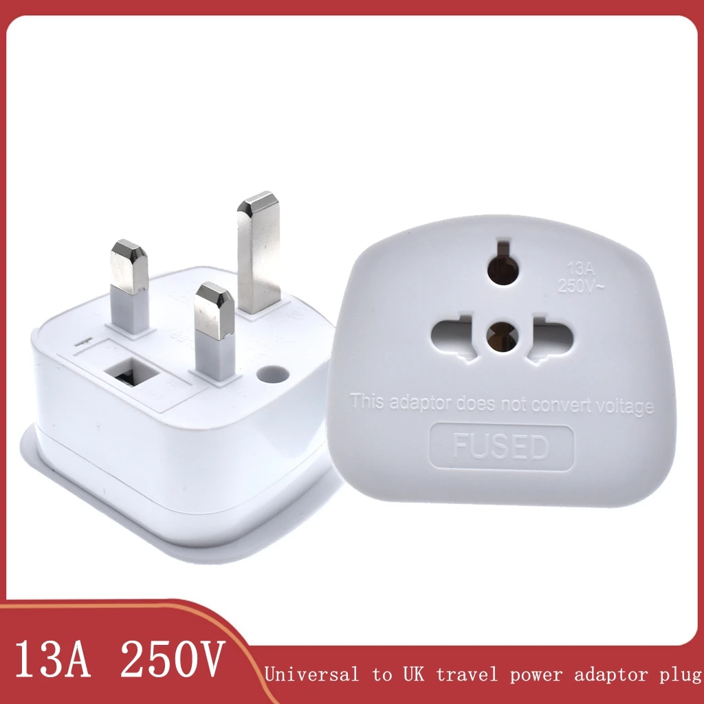 США, Европа, Япония, Великобритания, Англия, 2-контактный на 3-контактный туристический адаптер с 13Amp Сплавленный для посетителей США, Европа, Япония, Великобритания, Англия, 2-контактный на 3-контактный туристический адаптер с 13Amp Сплавленный для посетителей