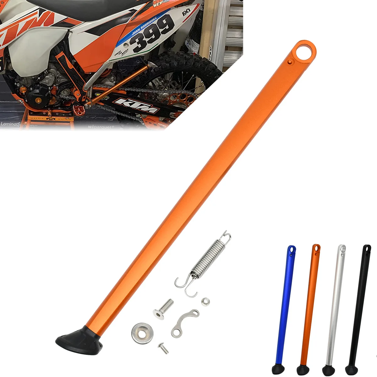 

Parking Side Stand Kickstand With Spring Kit For KTM EXC EXCF XC XCW XCF XCFW 150-450 500 530 For Husqvarna TE FE FX125-501