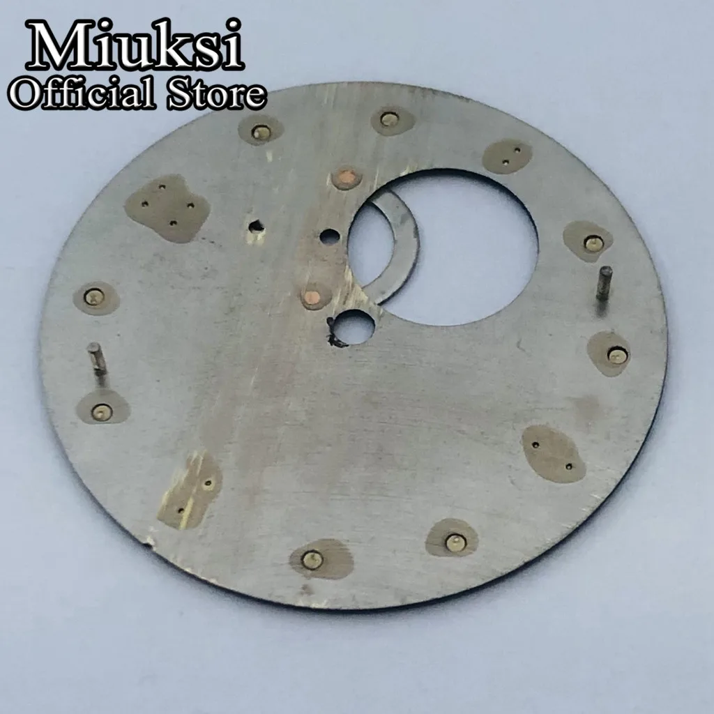 Miuksi 32 мм черный синий зеленый белый стерильный циферблат часов светящийся