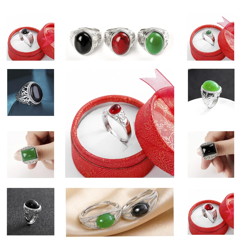

Hot Selling Silver Color Engraved Ring Simple Hollow Inlaid Ladies Banquet Opening Ring Whole Sale Rings for Women Jewelry