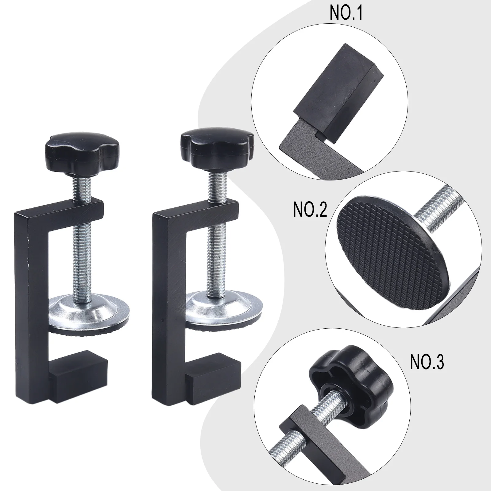 Для сверления по дереву деревообрабатывающий зажим C-образный G-зажим 10-57 мм 2 шт.