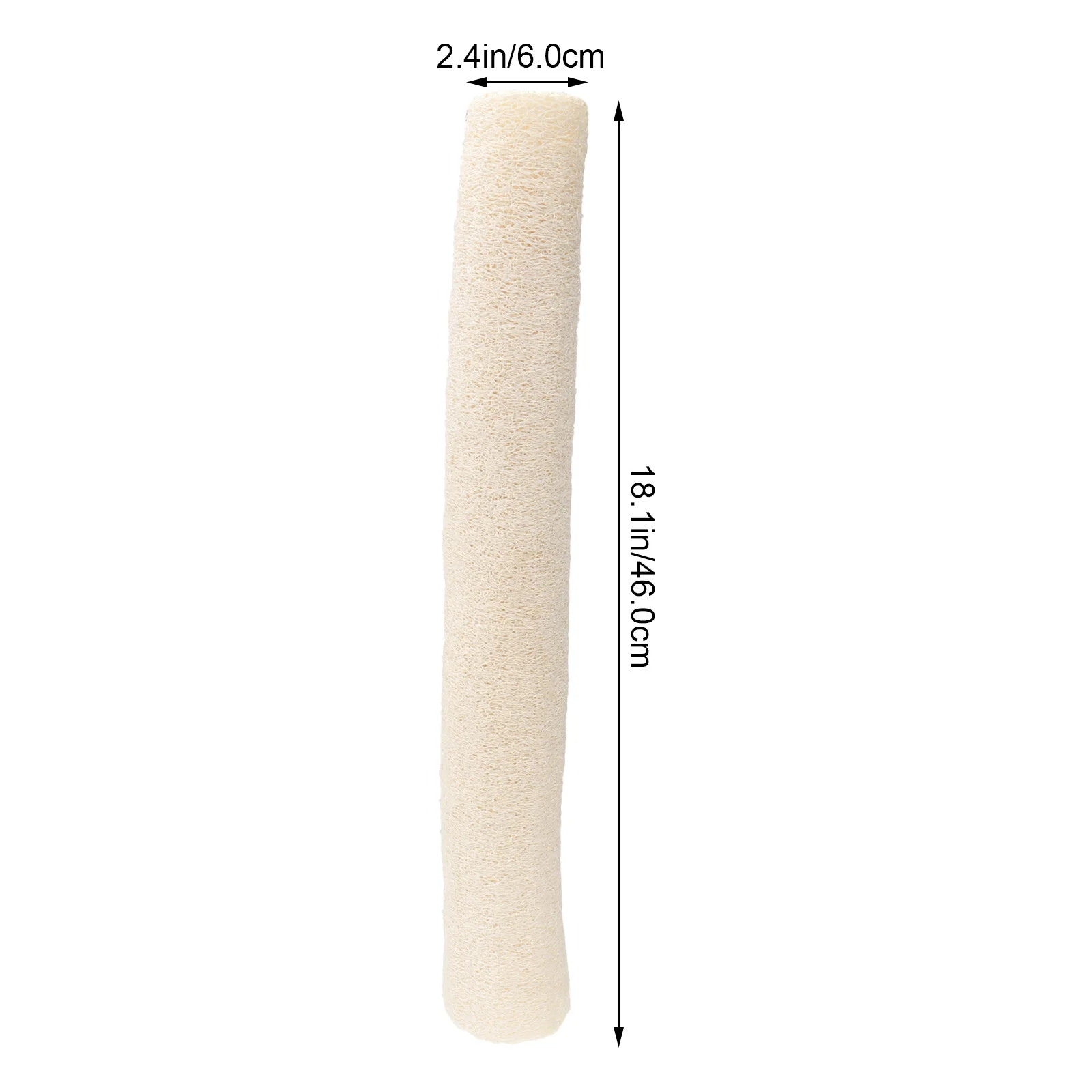 S Household Pull 22x11cm Exfoliating Back Shower Brown Jute 