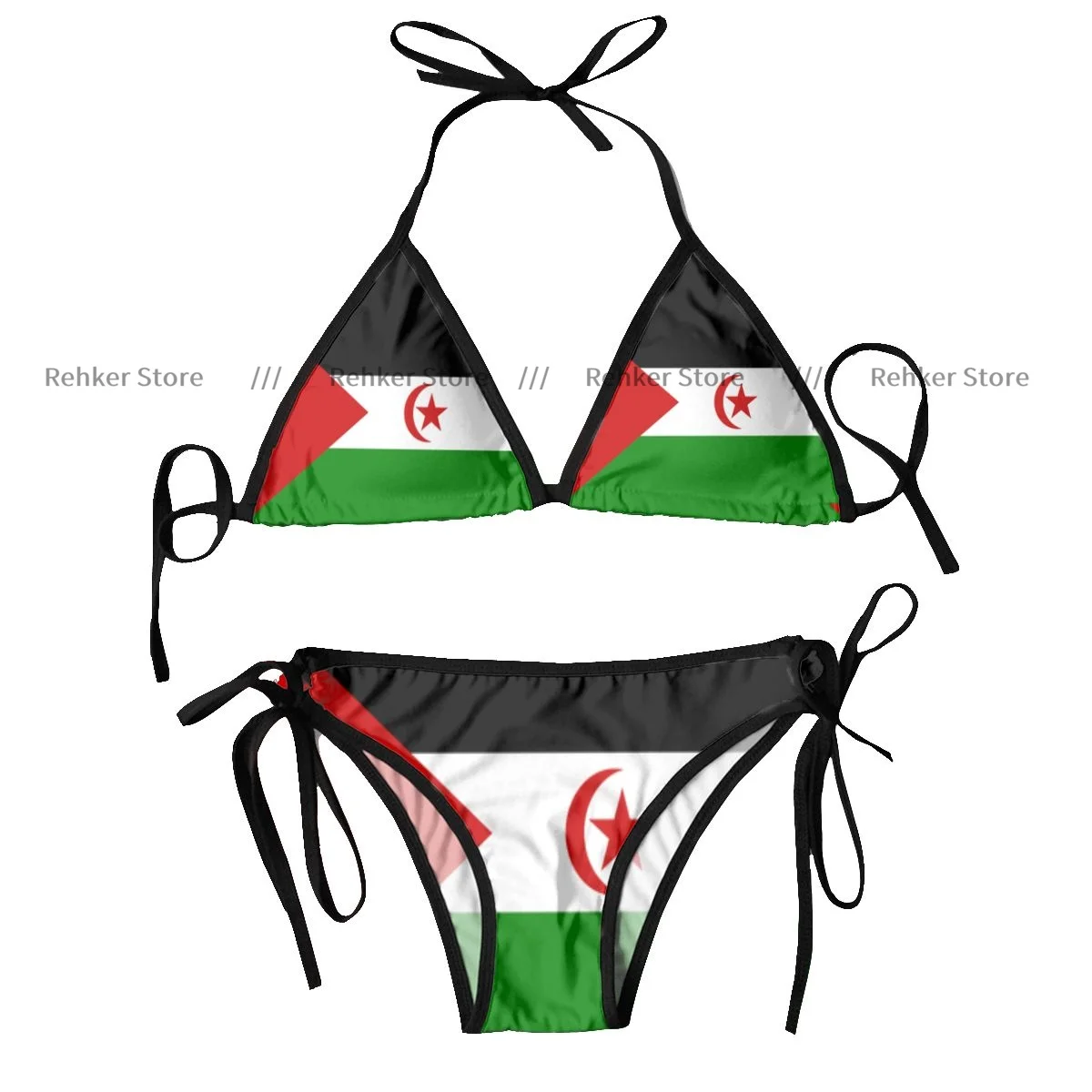 Сексуальный женский купальник-бикини с флагом Западной Сахары купальный костюм