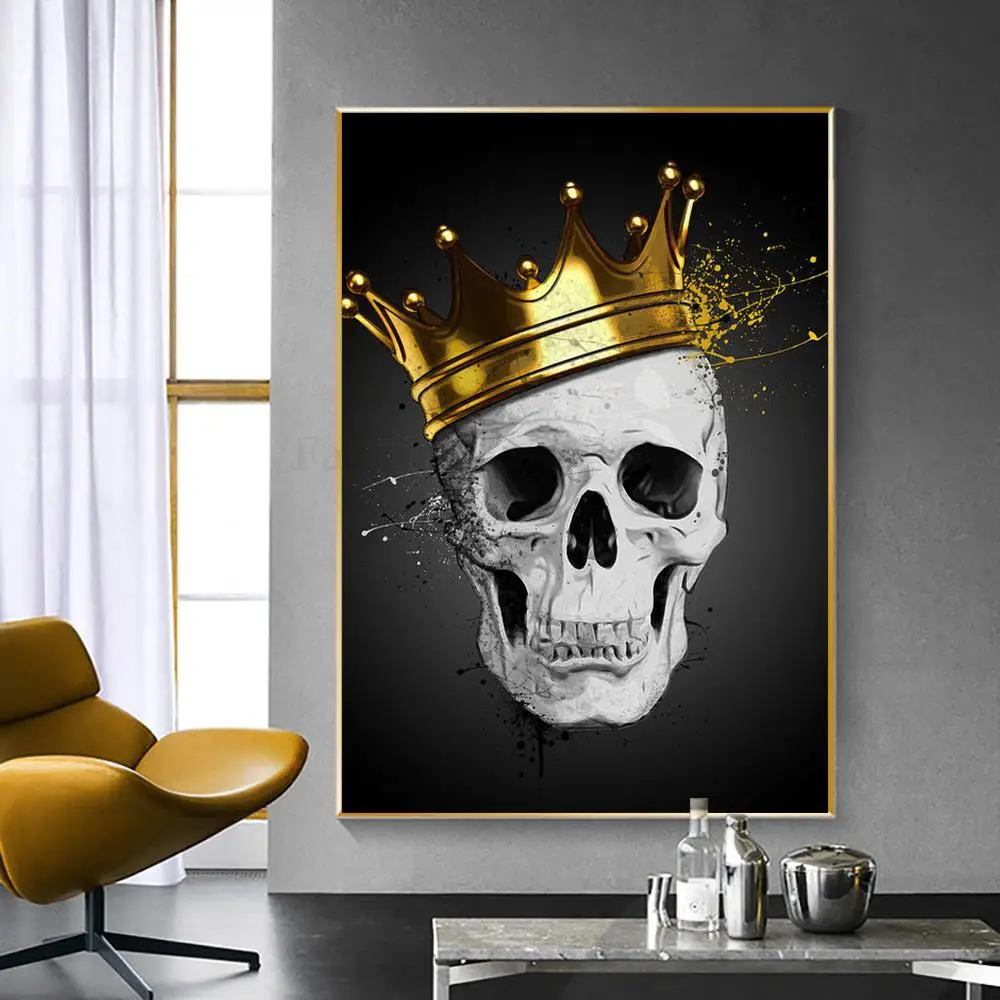 

Skeleton Personalized Abstract Canvas Paintings Pictures Prints Modern Aesthetic Colourful Wall Posters Pictures Home Decor