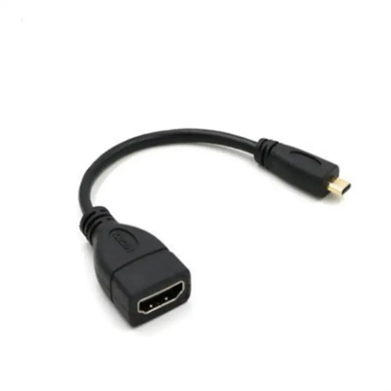 Новый HDMI-совместимый адаптер папа-мама Mini Micro D типа 90-градусный прямоугольный