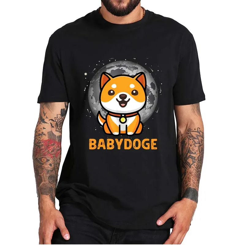 

Baby Doge Crypto Coin T Shirt Shiba Babydoge Classic Cryptocurrency Tee Tops For Men Women 100% Cotton EU Size Cute Tshirt