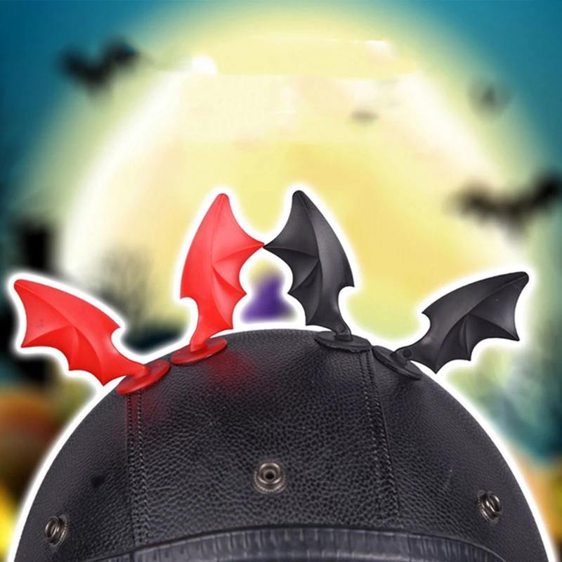 

1Pc Cool Helmet Short Devil Horns Stikcer Motorcycle Electric Car Helmet Decoration Headwear Helmet Stickers Helmets Accessories