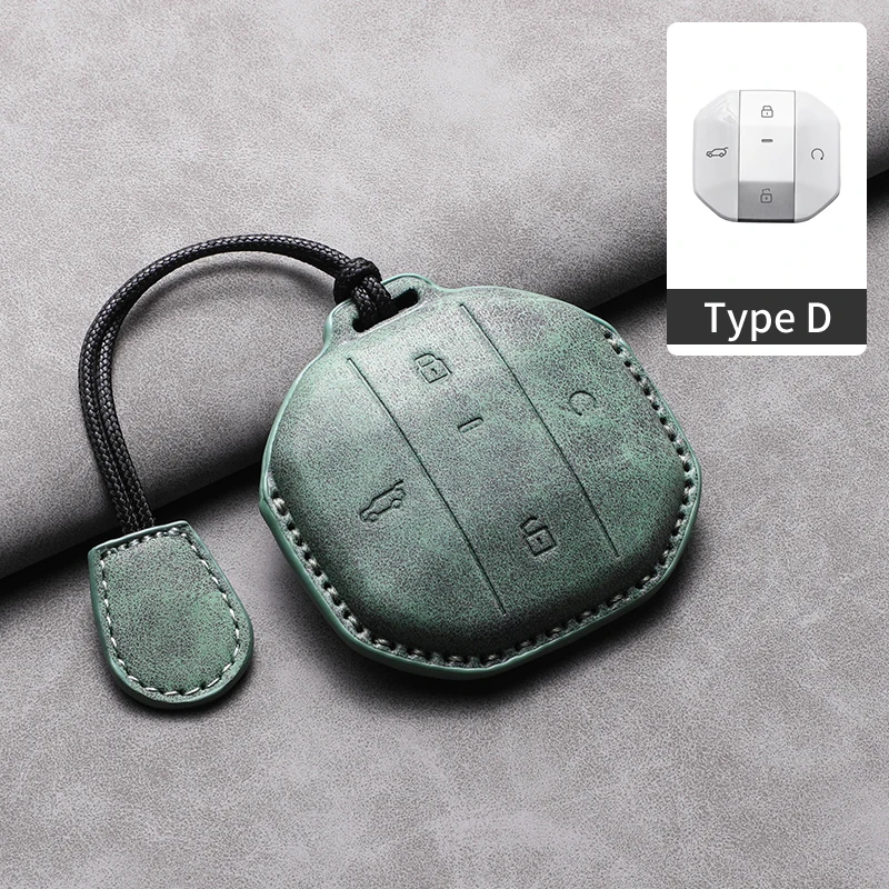 

Кожаный чехол для дистанционного ключа автомобиля для Jetour Freer Freedom T2 Freer Traveler T1 2025 + брелок для ключей, аксессуары для ключей