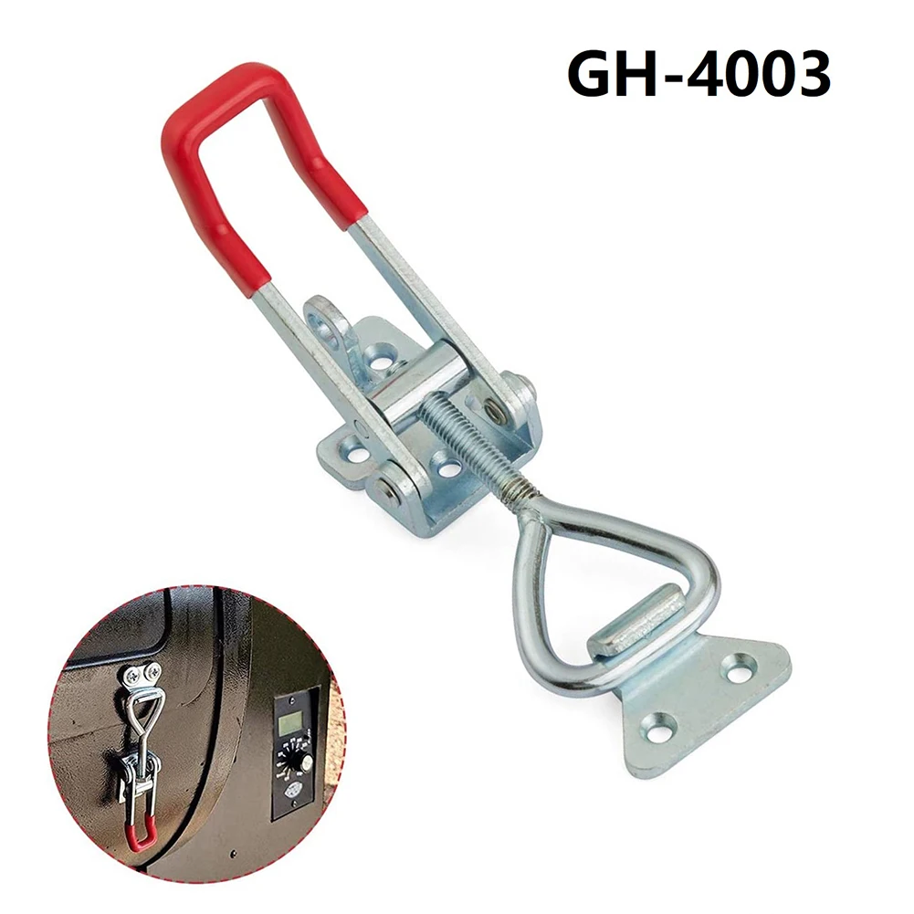 

GH-4003 Quick Release Adjustable Box Buckle Door Bolt Clamp Toggle Clamp 600Kg 1322Lbs Anti-Slip Push Pull Toggle Clamp Tools