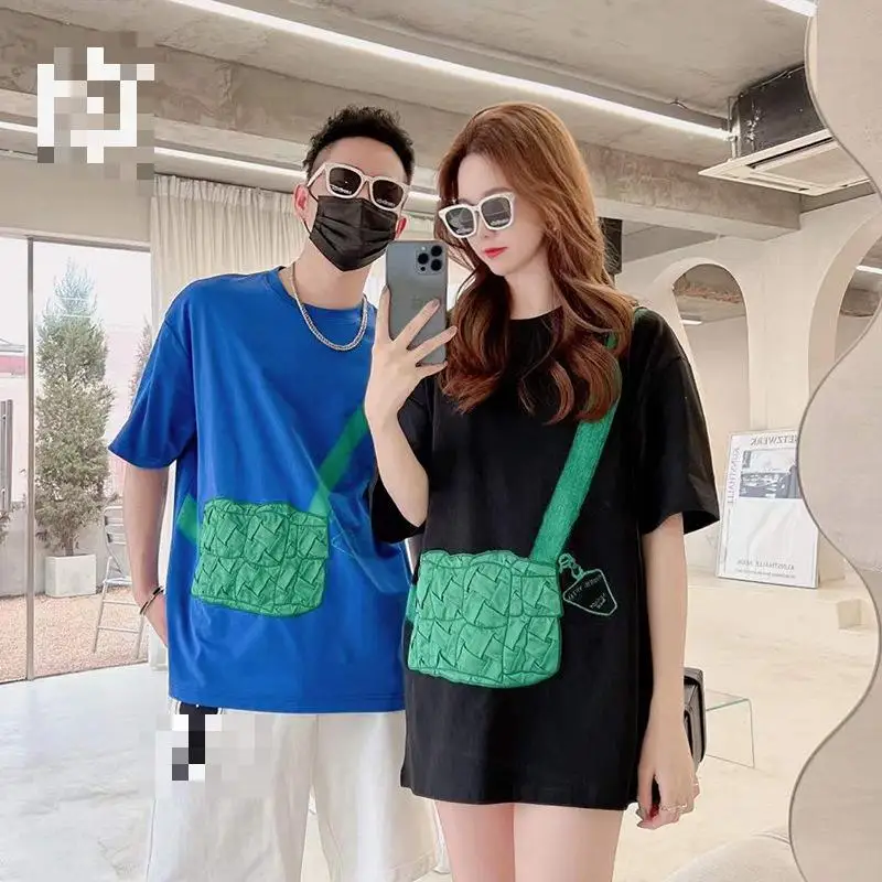 

New Fashion Brand Summer Style Vintage Tops Men Women T Shirt Best Quality T-shirts High Street Oversize Casual couple Tee
