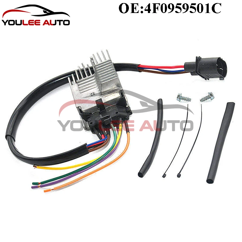Новый 4F 0959501 C Г 4Ф Модуль вентилятора управления радиатором для Audi A6 2006-2011 Quattro 05-11