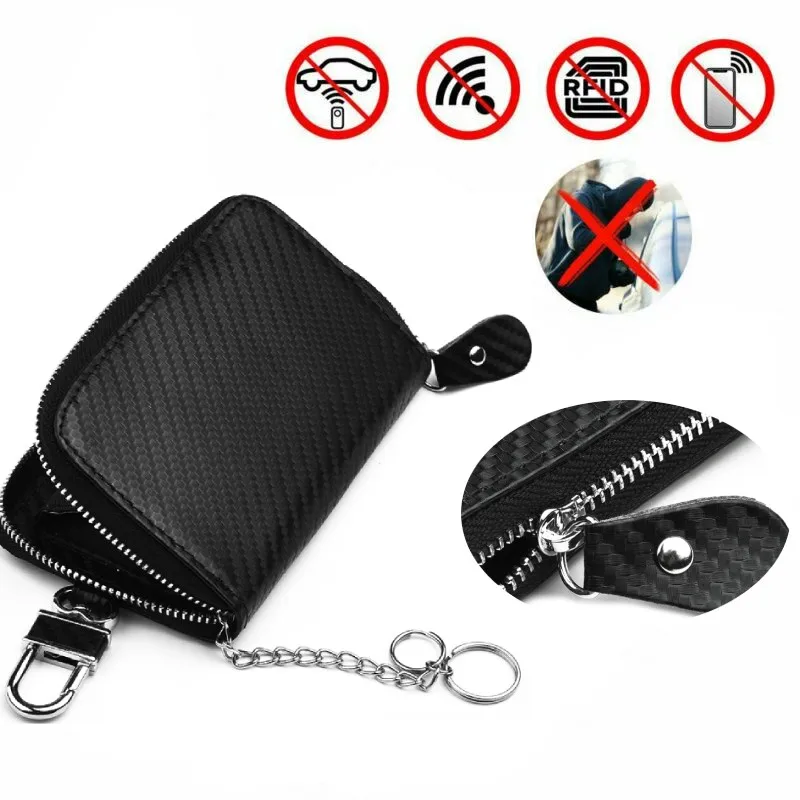 

1 Pcs Key Case RFID 10x6.5x3cm Signal Black Blocker Blocking Cage Faraday Key