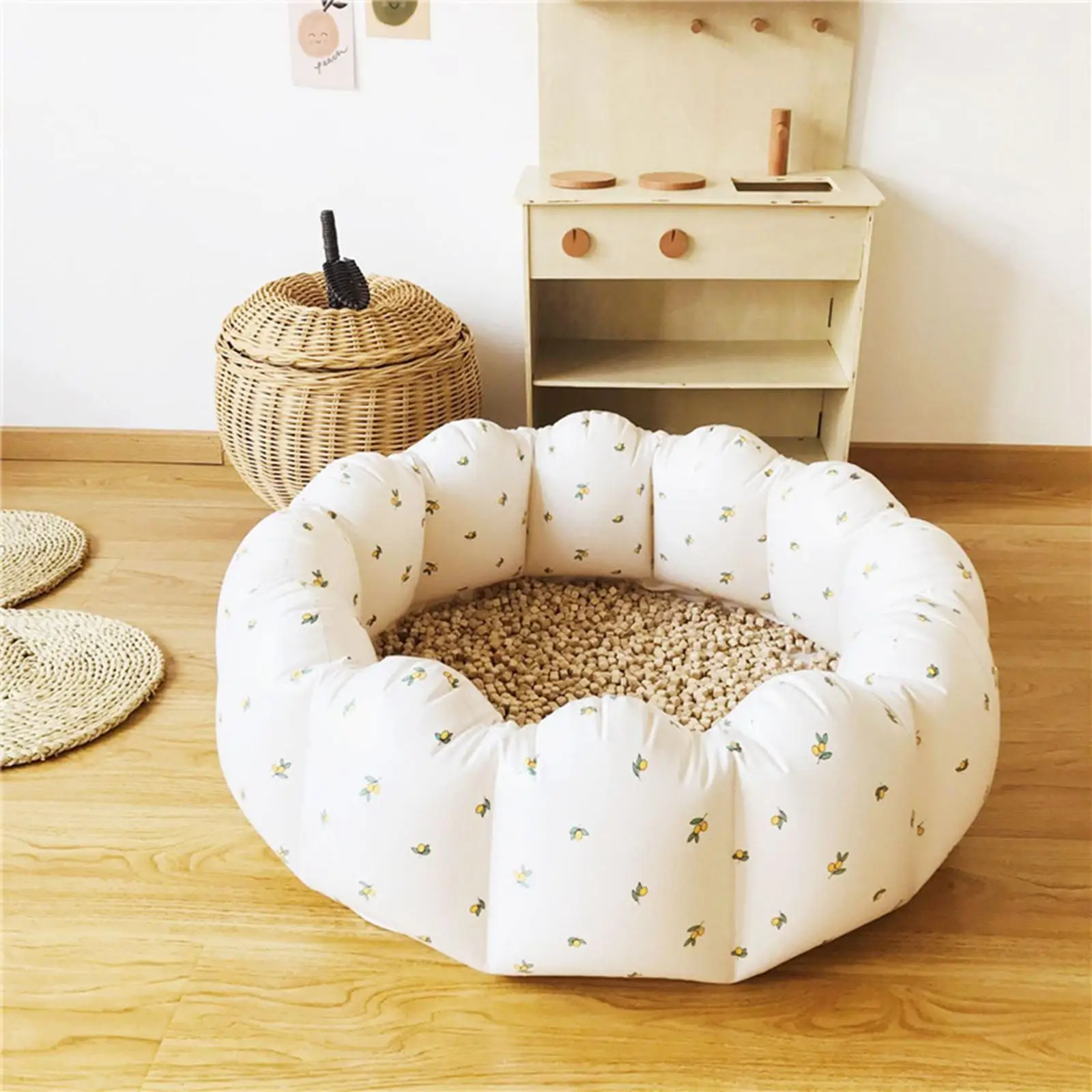 

Portble Petl Infltble Bby Pool 35.4x9.8 inch, Convenient Good Seling Bth Pool Indoor Outdoor Bech Pool Soft for Toddlers