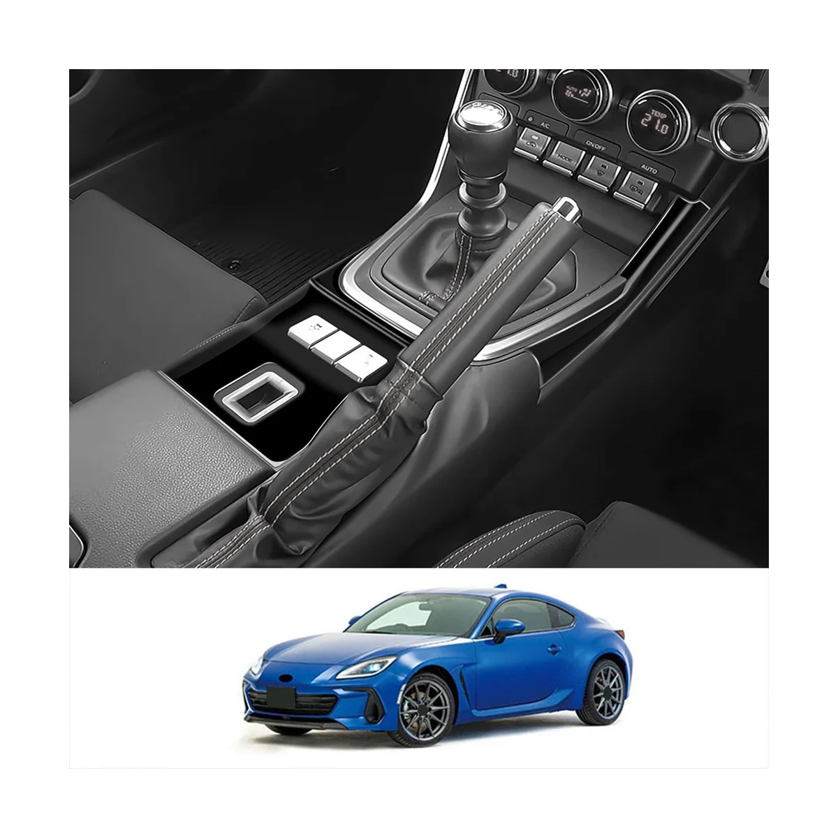 Яркий черный Автомобильный стикер для центральной консоли отделка рамы