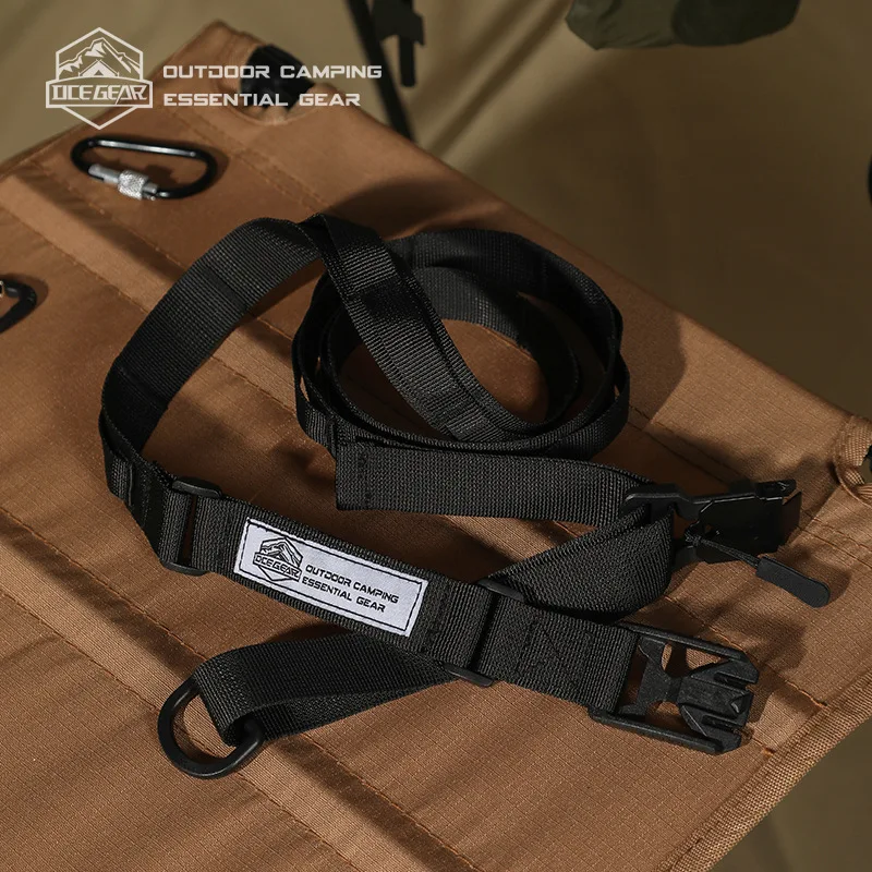 

Camping Equipment Tactical Multifunctional Tool Lanyard with Magnetic Dual Release Buckles Outdoor Multitool Shoulder Strap