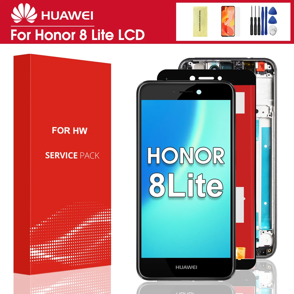 

5.2'' Original For Honor 8 Lite LCD Display Touch Screen For Huawei P8 Lite 2017 LCD Huawei GR3 2017 PRA-TL10 PRA LX1 LX3 Screen