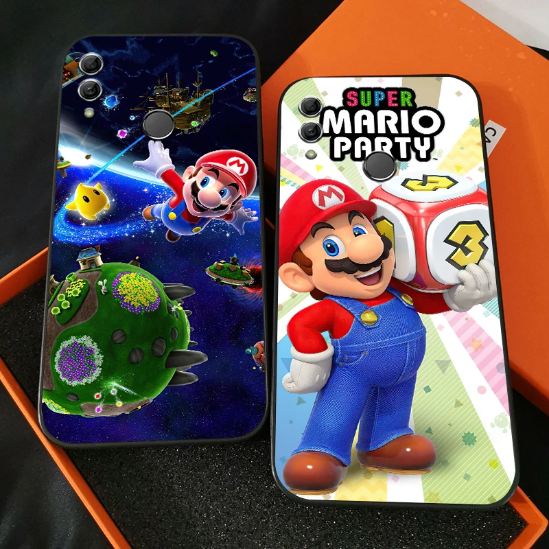 

Super Mario Phone Case For Huawei Honor 7A 7X 8 8X 8C 9 V9 9A 9X 9 Lite 9X Lite Carcasa Liquid Silicon Back Silicone Cover