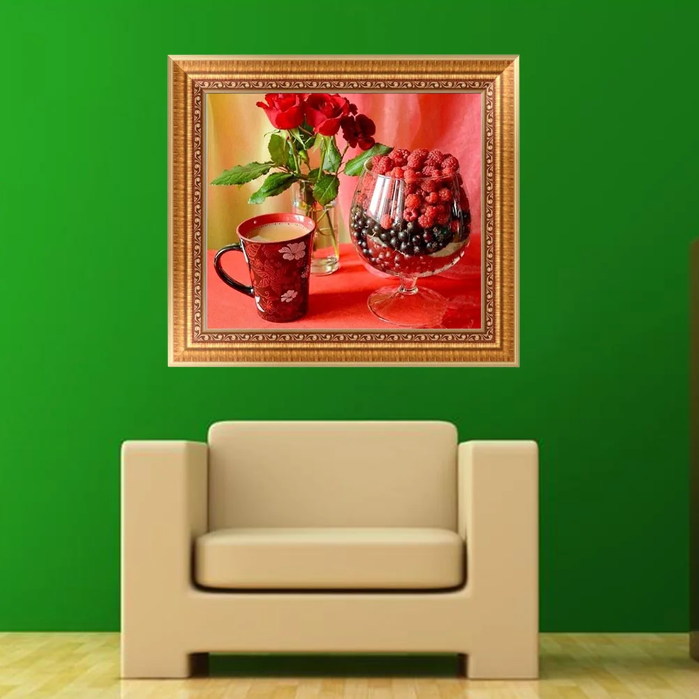 

5D DIY Embroidery Painting of Healthy Breakfast Wall Decoration Cross Printing Craft Kits without Frame