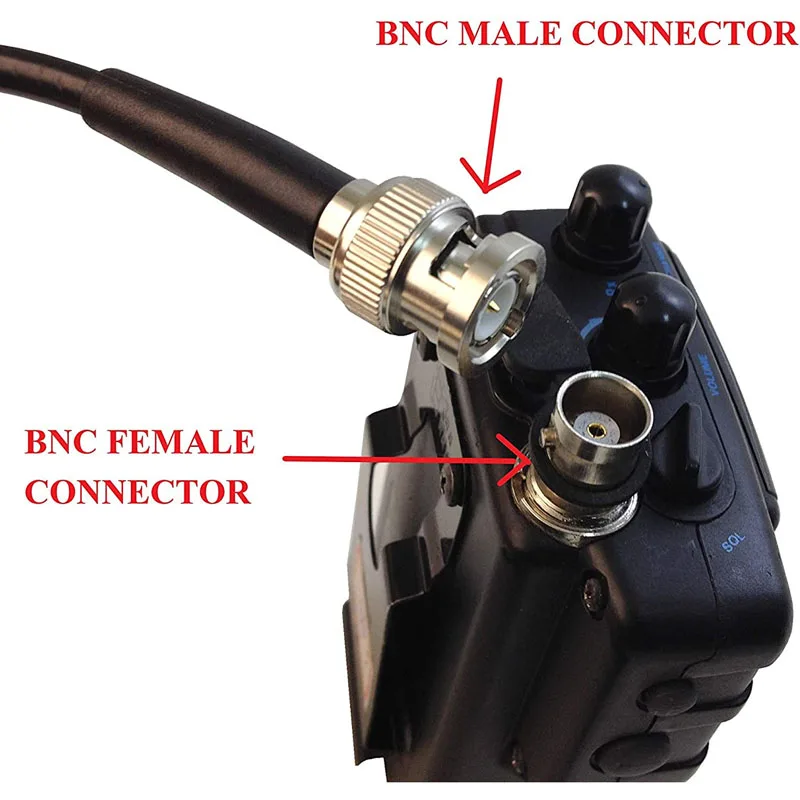 BNC Male and Female Antenna Magnetic Base 5 Meters Extension Cable RG174 for Q9 Wireless Microphone Mobile Car Radio Antenna