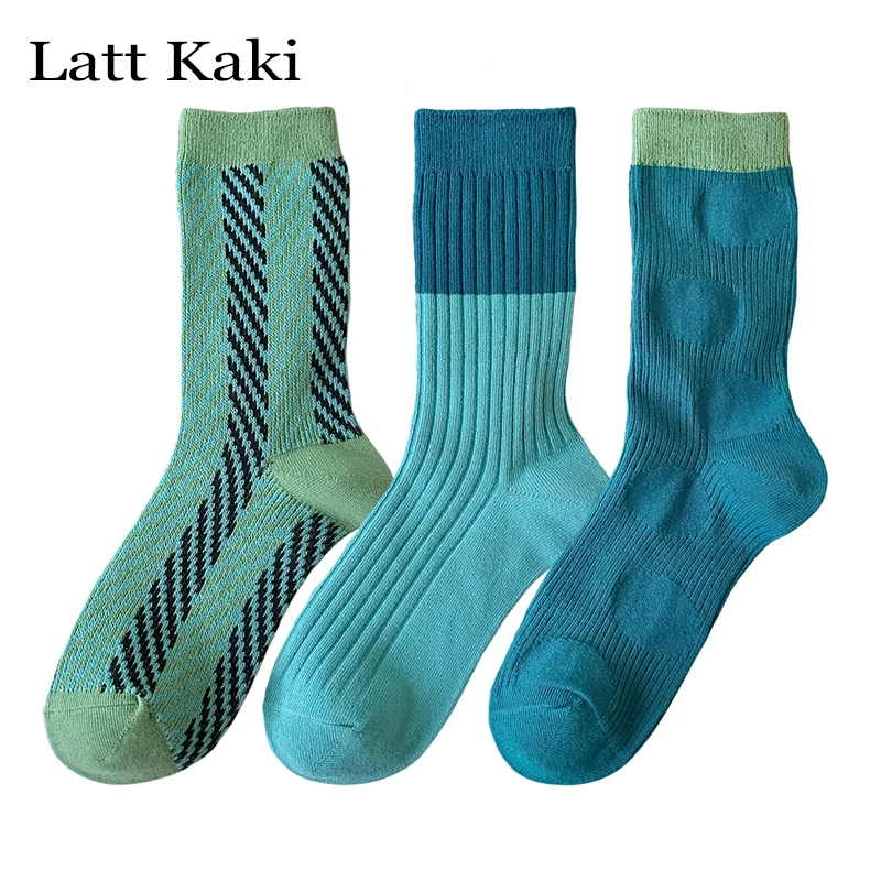 

3 пары в комплекте, женские хлопковые носки, новые модные синие повседневные разноцветные короткие носки, женские Необычные Модные носки для девочек, Нескользящие