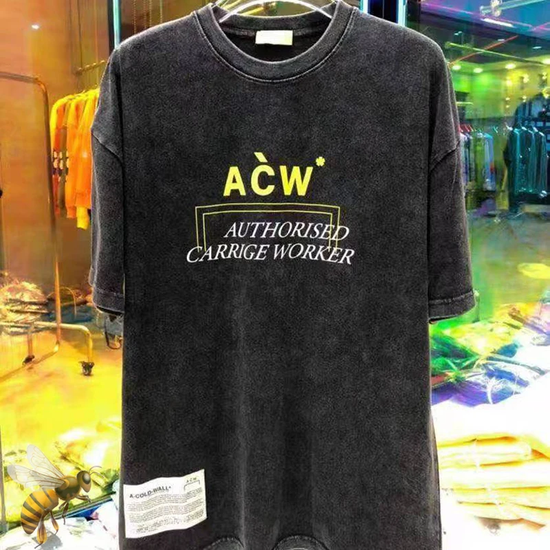 

Oversized ACM T-shirt Men Women High Quality Cotton Market Tops Tee A COLD WALL T Shirts