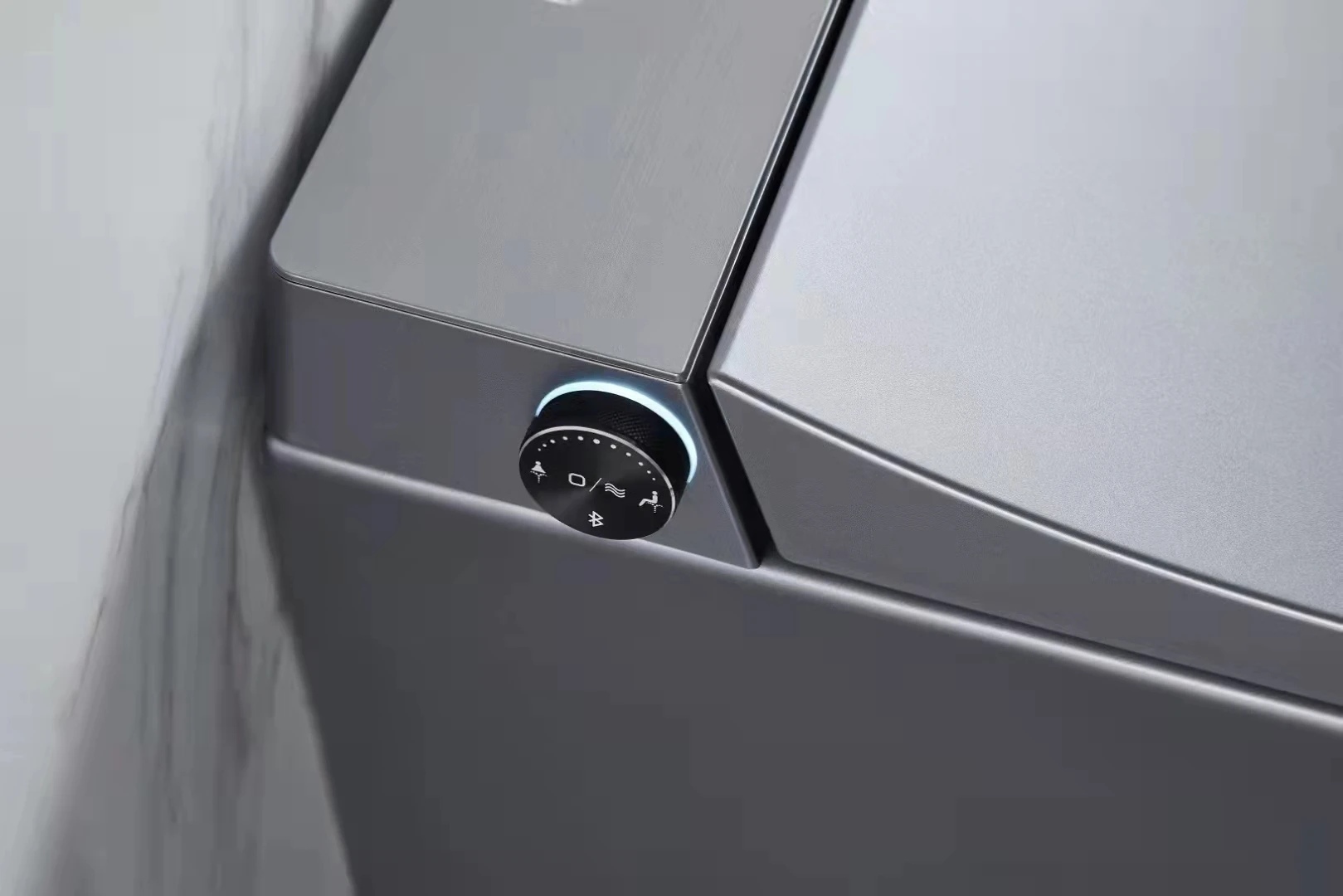 Новый дизайн: Умный унитаз-биде настенного монтажа из керамики, матовый серый, с автоматическим смывом (art.: 3920dc5f2fdf5) - 3920dc5f2fdf5
