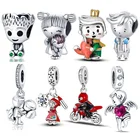 Женский браслет из серебра 2021 пробы, с единорогом