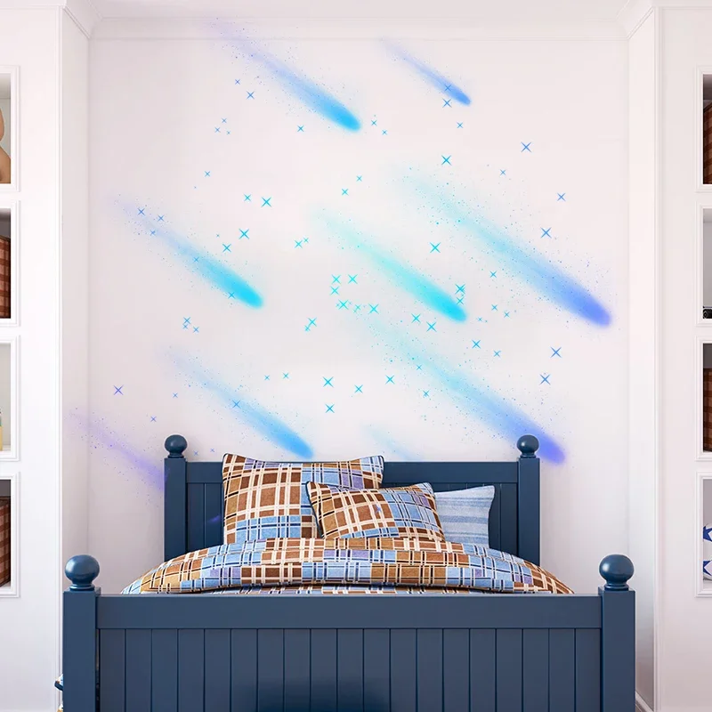 Лунная звезда бабочка наклейки на стену детская комната потолок крышу фреска
