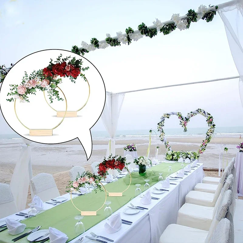 Металлическая гирлянда длиной 30 см настольный центральный предмет деревянная