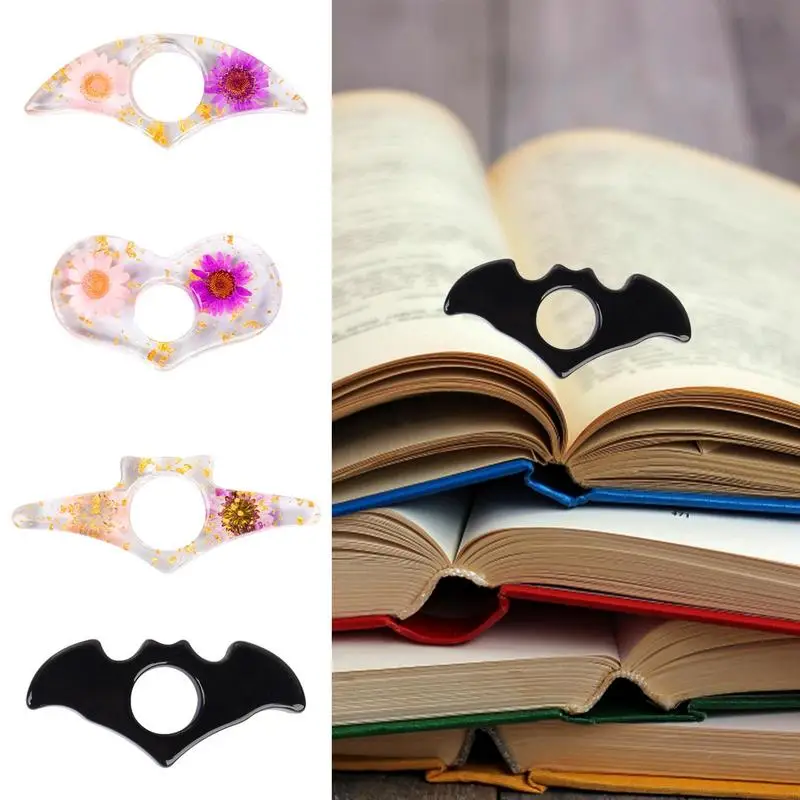 

Book Page Holder For Reading Flower Resin Thumb Page Holder Handmade Thumb Bookmark Book Reading Accessories For Teachers Book