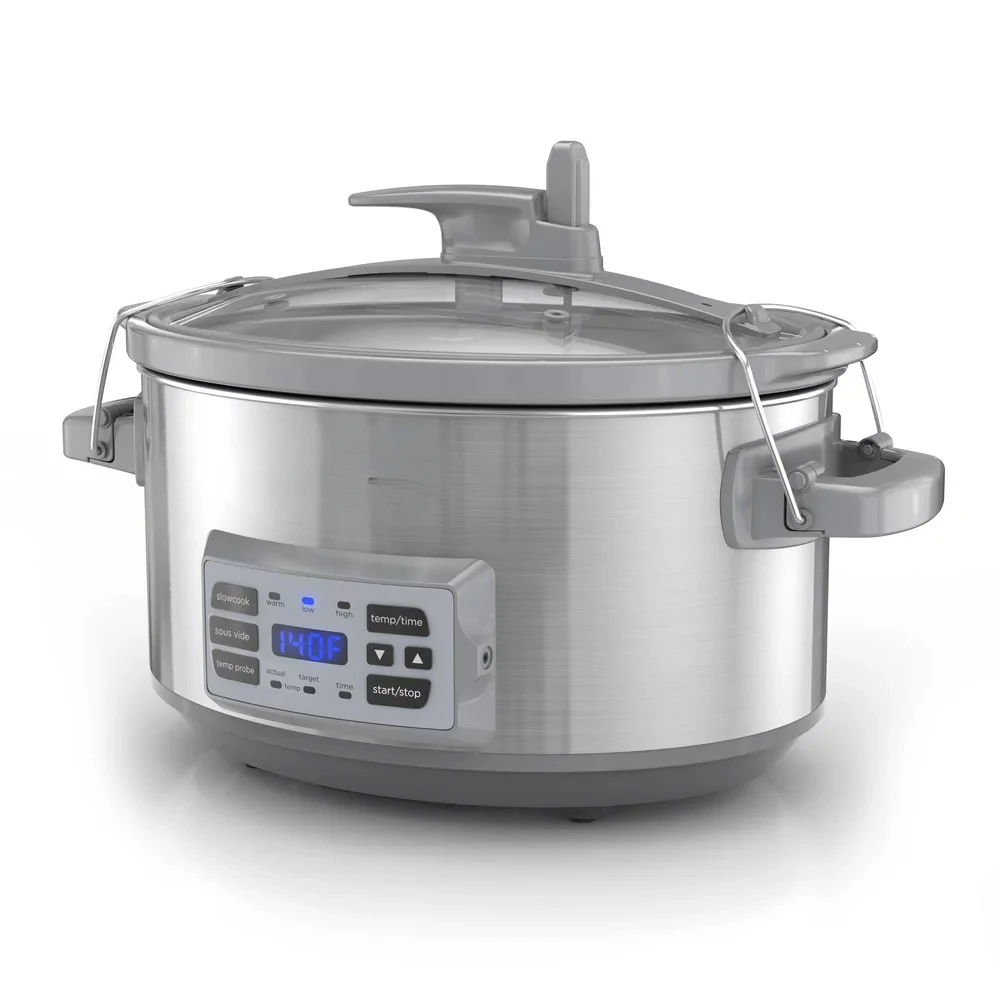 

Digital Slow Cooker with Temperature Probe + Precision Sous-Vide , Stainless, SCD7007SSD