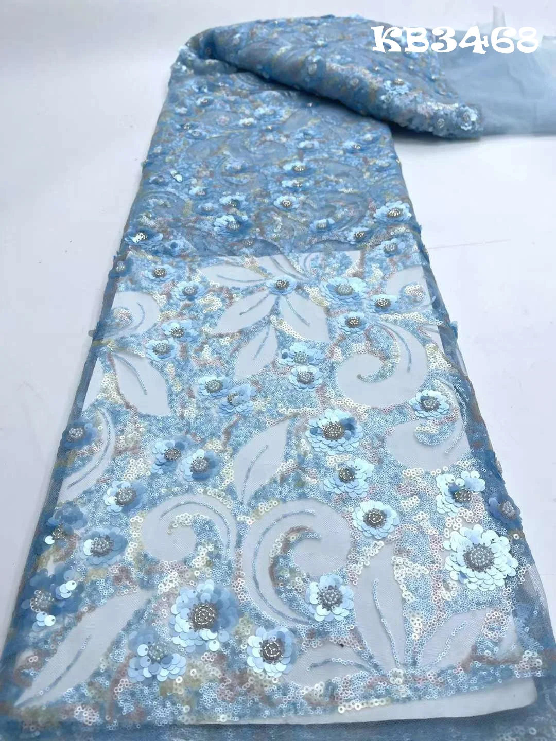 

Нигерийская яркая ткань высокого качества, нигерийская яркая кружевная ткань 2023, кружевная ткань для шитья свадебного платья KB3468