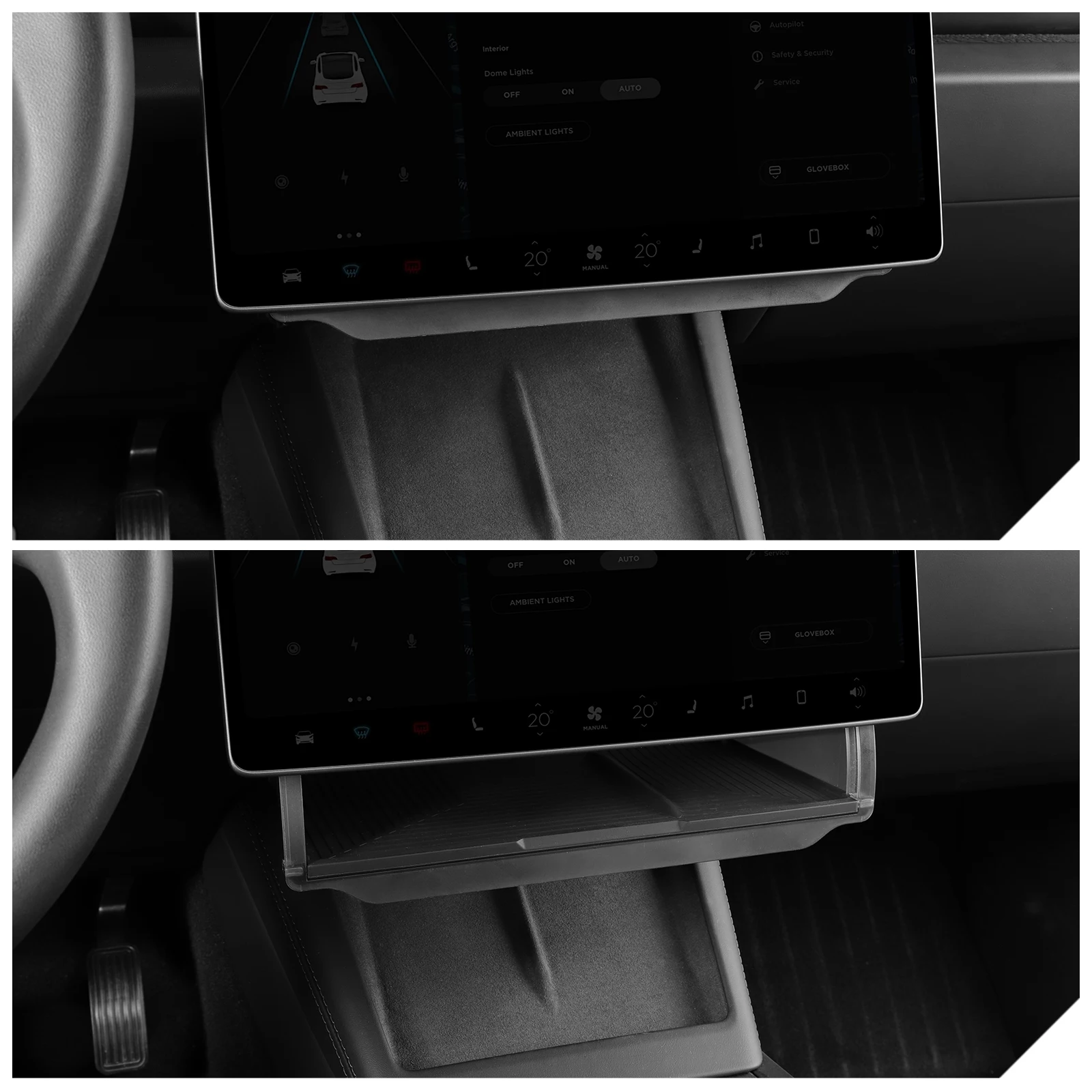 Автомобильный Ящик Для Хранения Tesla Model 3 Highland Скрытый Органайзер Центрального