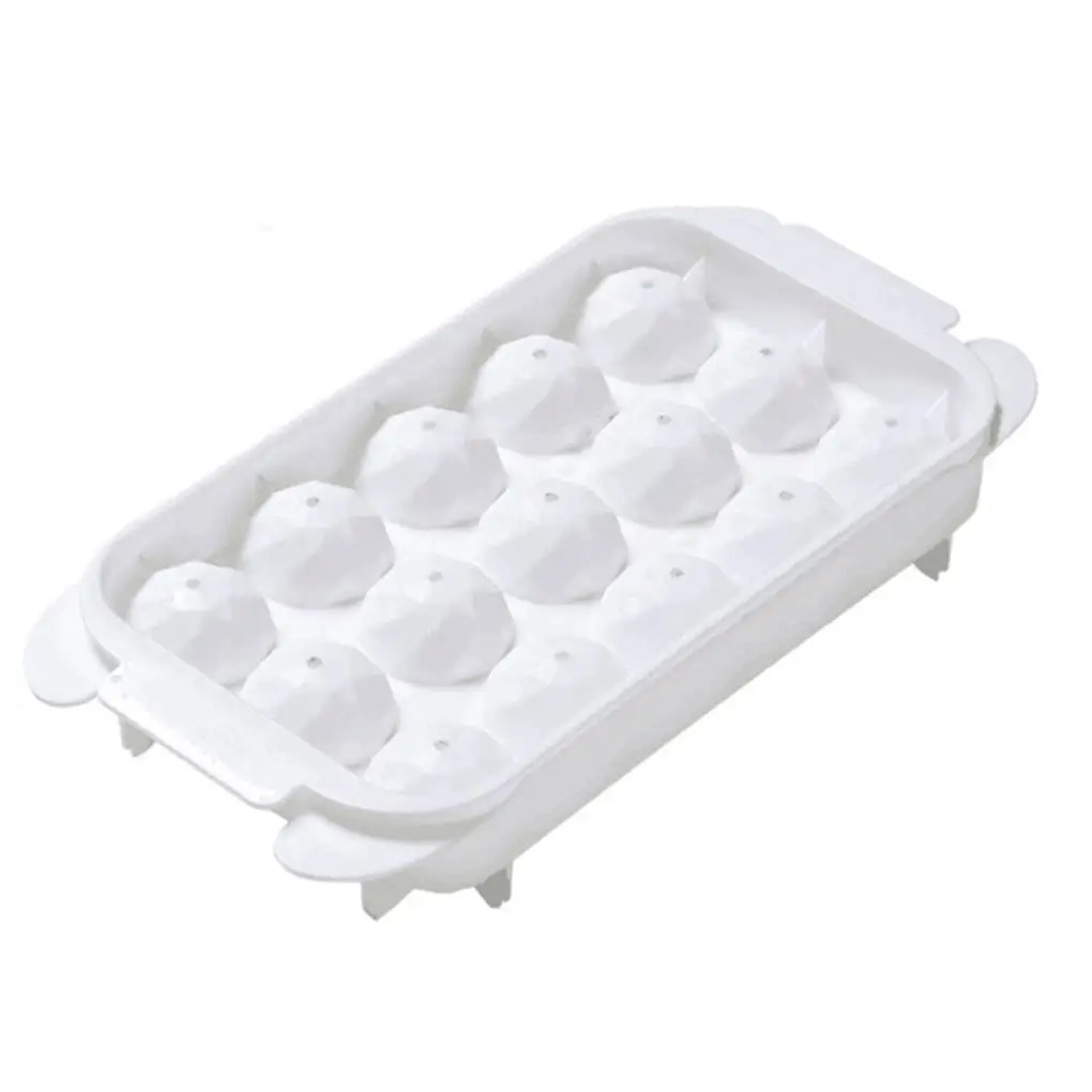 

4/15-Cavity Ice Cube Tray Silicone Round Ice Ball Mold Maker Household Non-stick DIY Mould for Whiskey Cocktail Drinks