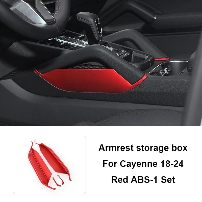

Для Porsche Cayenne 2018 2019 2020 2021 2022 2023 2024 ABS автомобильный центральный подлокотник ящик для хранения модификация интерьера
