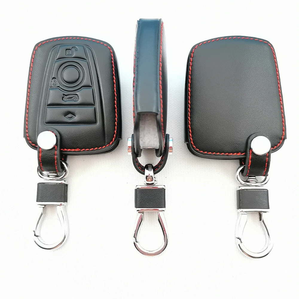 Кожаный дистанционный смарт-чехол с 3 кнопками для BMW i3 i8 серии 2014 2016 2017