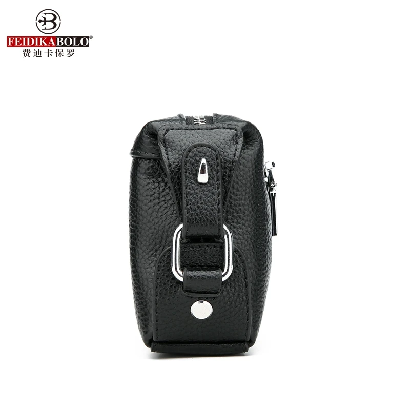 Верхний слой воловьей кожи Кожаная деловая сумка-клатч для мужчин Вертикальная